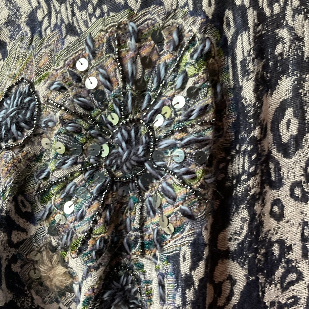 Soft Surroundings Emory Open Front Navy Cardi Top… - image 7